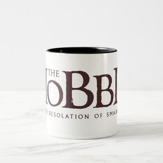 Das Hobbit-Logo - Dunkel Zweifarbige Tasse (Mittel)