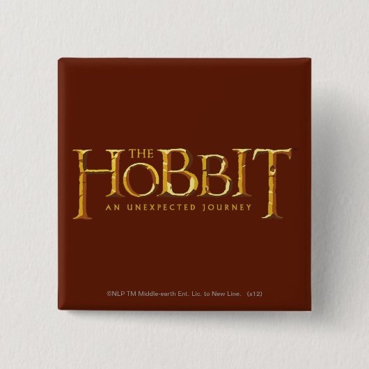 Das Hobbit Logo Gold Button (Vorderseite)
