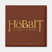 Das Hobbit Logo Gold Magnet (Vorne)