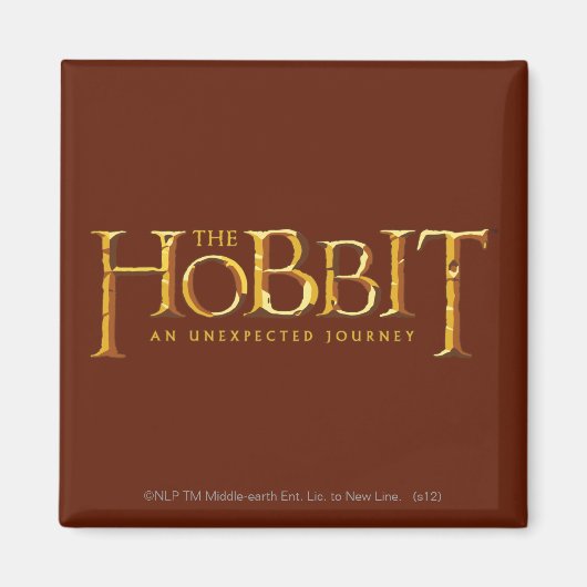 Das Hobbit Logo Gold Magnet (Vorne)