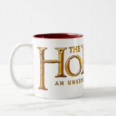 Das Hobbit Logo Gold Zweifarbige Tasse (Links)