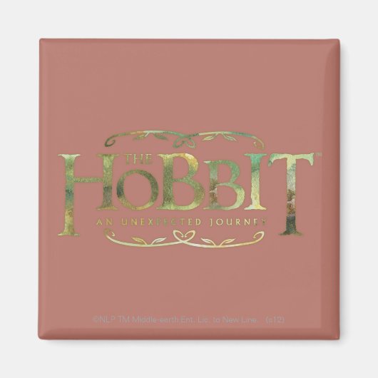 Das Hobbit Logo Green Magnet (Vorne)