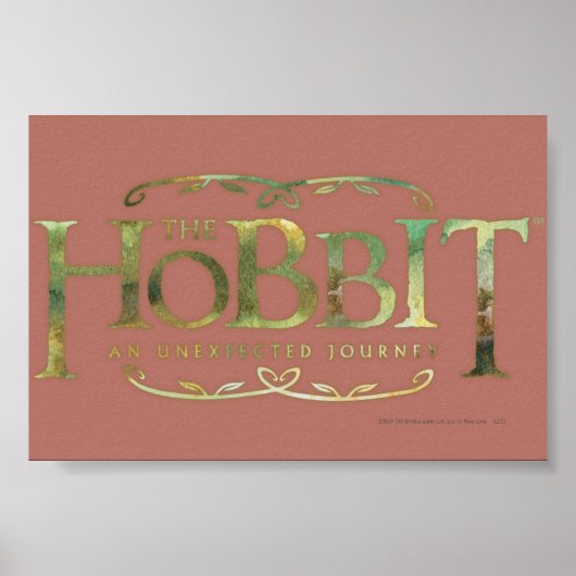 Das Hobbit Logo Green Poster (Vorne)