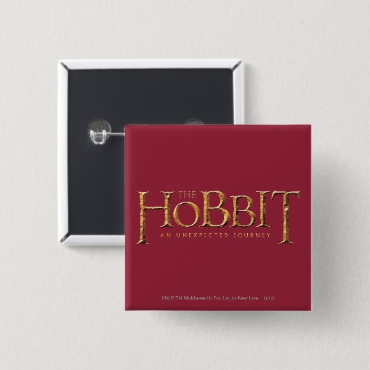 Das Hobbit-Logo ist texturiert Button (Vorne & Hinten)