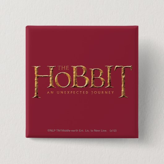 Das Hobbit-Logo ist texturiert Button (Vorderseite)