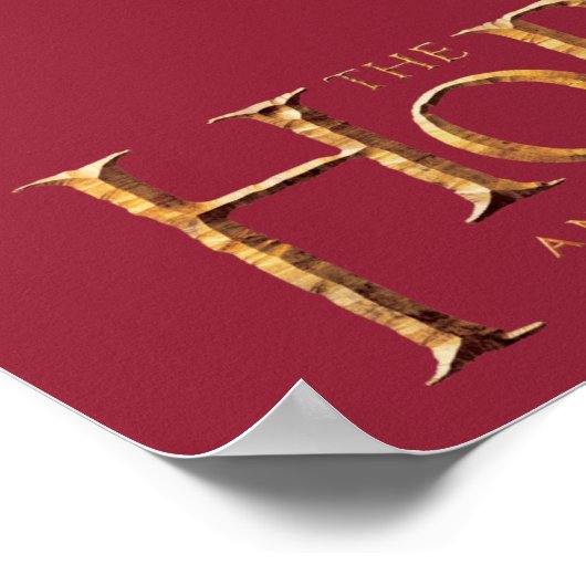 Das Hobbit-Logo ist texturiert Poster (Ecke)