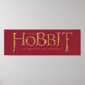Das Hobbit-Logo ist texturiert Poster (Vorne)