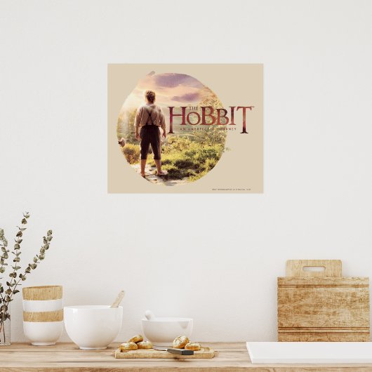 Das Hobbit-Logo mit BILBO BAGGINS™ Back Poster (Küche)