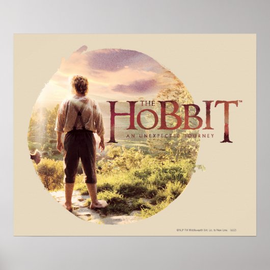 Das Hobbit-Logo mit BILBO BAGGINS™ Back Poster (Vorne)