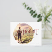 Das Hobbit-Logo mit BILBO BAGGINS™ Back Postkarte (Stehend Vorderseite)