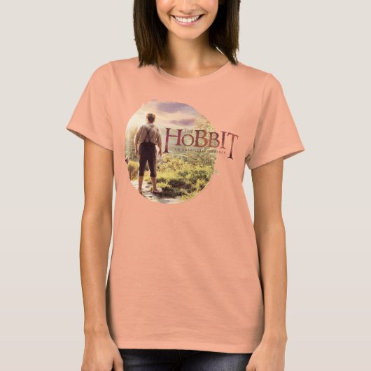 Das Hobbit-Logo mit BILBO BAGGINS™ Back T-Shirt (Vorderseite)