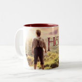 Das Hobbit-Logo mit BILBO BAGGINS™ Back Zweifarbige Tasse (Vorderseite Links)