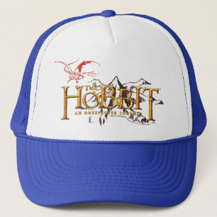 Das Hobbit-Logo über Berge Truckerkappe