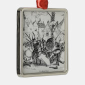 Das Hobby-Pferd Silbernes Ornament (Rechts)