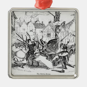 Das Hobby-Pferd Silbernes Ornament