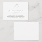 Das hoch entwickelte modische Monogramm machen Visitenkarte (Vorne/Hinten)