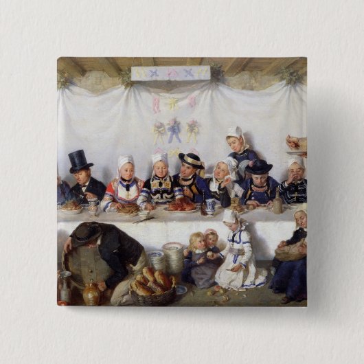 Das Hochzeits-Fest Button (Vorderseite)