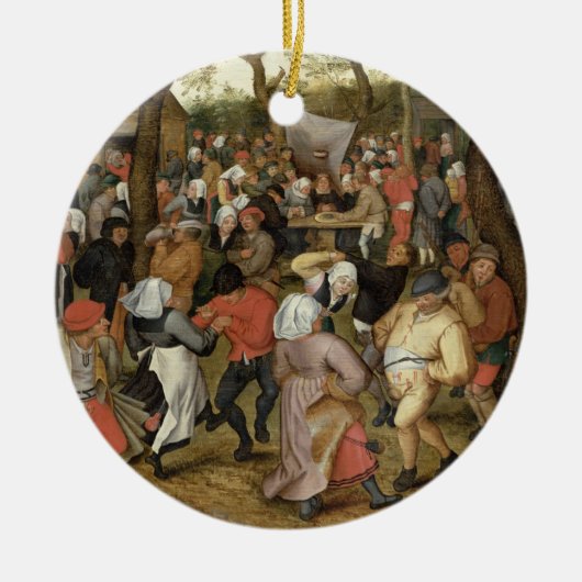 Das Hochzeits-Fest Keramik Ornament (Vorne)