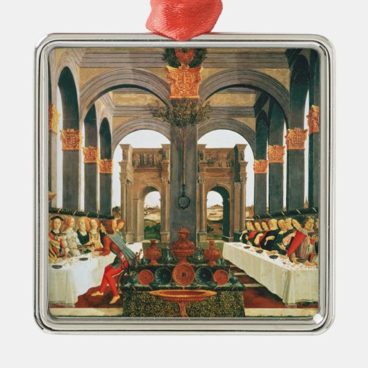 Das Hochzeits-Fest Silbernes Ornament (Vorne)