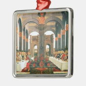Das Hochzeits-Fest Silbernes Ornament (Links)