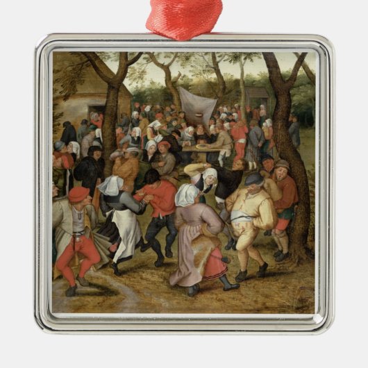 Das Hochzeits-Fest Silbernes Ornament (Vorne)