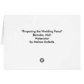 "Das Hochzeits-Fest vorbereitend " (Rückseite Horizontal)