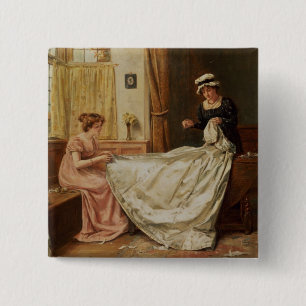 Das Hochzeits-Kleid Button
