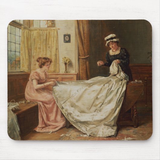 Das Hochzeits-Kleid Mousepad (Vorne)