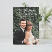 Das Hochzeitsankündigung-Foto der Saison Dankeskarte (Stehend Vorderseite)