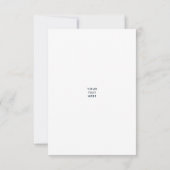 Das Hochzeitsankündigung-Foto der Saison Dankeskarte (Rückseite)