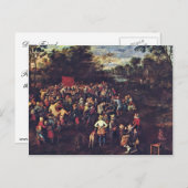 Das Hochzeitsbankett von Bruegel D. Ä. Jan (Best Q Postkarte (Vorne/Hinten)