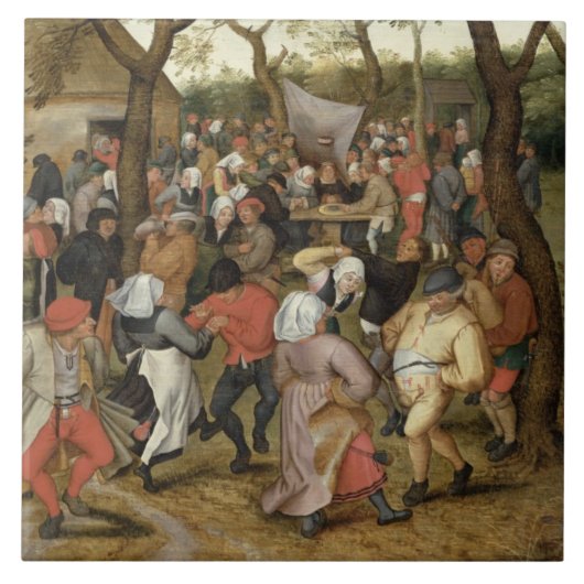 Das Hochzeitsfest Fliese (Vorderseite)