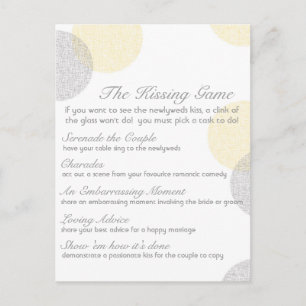 Das Hochzeitskissenspiel Postkarte
