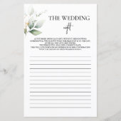 Das Hochzeitsnacht-Brautparty-Grünspiel (Vorderseite)