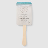 Das Hochzeitsprogramm für Sandstrände Fächer (Vorderseite)