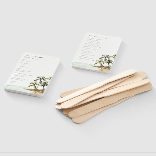 Das Hochzeitsprogramm für tropische Palmen Trees B Fächer (Non-assembled)