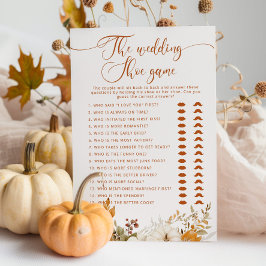 Das Hochzeitsschuhspiel Terracota Fall Bridal Spie