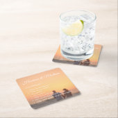 Das Hochzeitsspaßfest - Foto-Skript Rechteckiger Pappuntersetzer (Vor Ort)