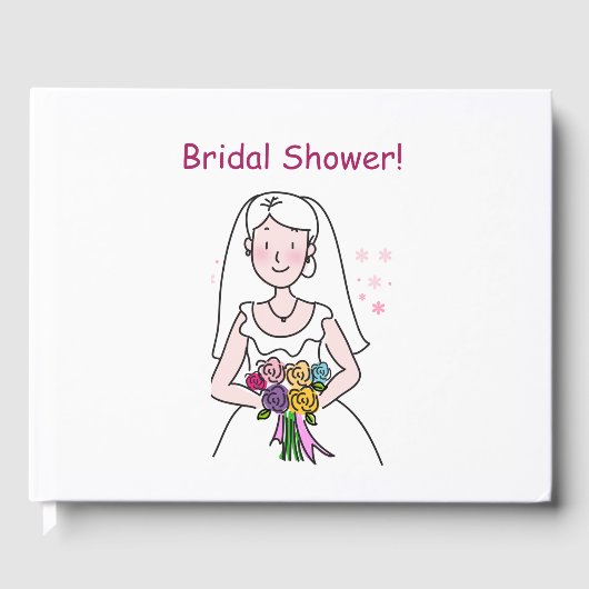 Das Hochzeitsszenario-Brautparty Gästebuch (Vorderseite)