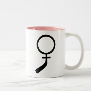 Das Hockey der Frauen Zweifarbige Tasse