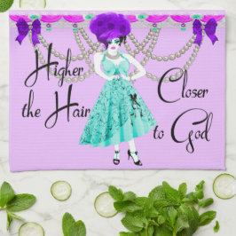 Das Höhepunkt der Haare festmachen Je Naher Gott Geschirrtuch