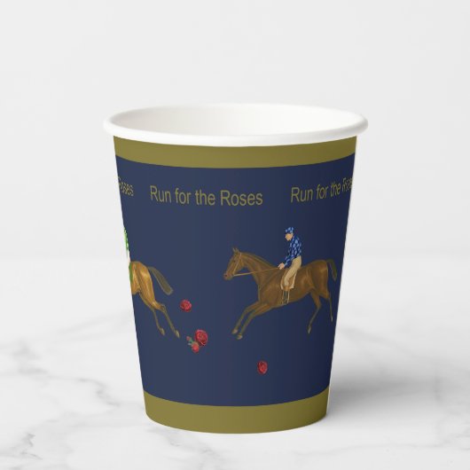 Das Hoity Toity House läuft um den Rose Cup Pappbecher (Rückseite)