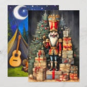 Das Holiday Sentinel | Klassischer Nutcracker Feiertagskarte (Vorne/Hinten)