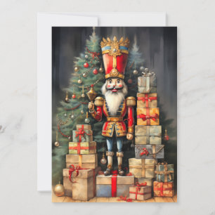 Das Holiday Sentinel   Klassischer Nutcracker Feiertagskarte