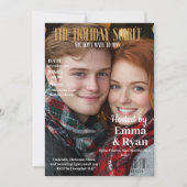 Das Holiday Soirée Magazine deckt das Foto ab Einladung (Vorderseite)