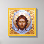 DAS HOLY MANDYLION-Icon auf Stretched-Leinwand Leinwanddruck (Vorderseite)