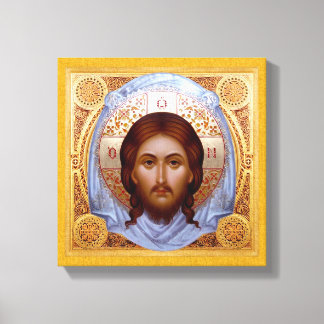 DAS HOLY MANDYLION-Icon auf Stretched-Leinwand Leinwanddruck