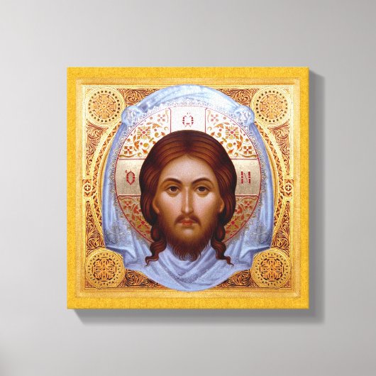 DAS HOLY MANDYLION-Icon auf Stretched-Leinwand Leinwanddruck (Vorderseite)