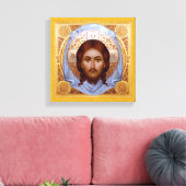 DAS HOLY MANDYLION-Icon auf Stretched-Leinwand Leinwanddruck (Insitu (Wohnzimmer))