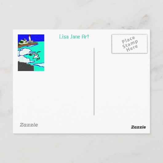 Das Holz Postkarte (Rückseite)